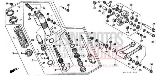REAR CUSHION CR500RY de 2000